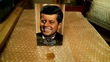 VOTE FOR JOHN F. KENNEDY RARE MIDWEST DEMOCRATIC CLUB POSTCARD + PINBACK -1960 picture