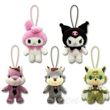FuRyu Sanrio Netflix My Melody & Kuromi Mascot Set of 5 Japan New Japan Rare picture