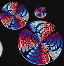 3 Different Sized 2008 Stunning Design Obama Prez Campaign Pins Psychedelic? picture