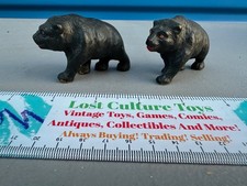 Antique Chialu Composite Composition Bear Animal Figure Lot Clean picture