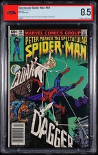 The Spectacular Spider-Man #64 PSA 8.5 1982 Newsstand Origin Cloak + Dagger picture