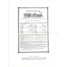 x2 LOT 1836 RF&P Railroad Timetable Reproduction & Newspaper Notice Richmond VA picture