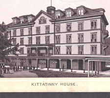 Kittatinny House Hotel 19th Century RARE Water Gap Pennsylvania Photo Lith Card picture