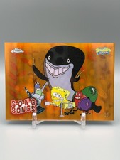 2025 Topps Chrome Spongebob Ripped Pants S-O-N-G Songs Orange /25 #S-8 picture