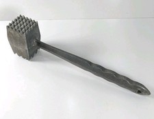 Vintage Meat Tenderizer Hammer Aluminum Metal 8-1/4