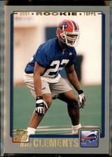 2001 Topps #341 Nate Clements picture
