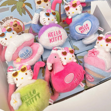 MINISO Hello Kitty Summer Tan Series Plush Air Freshener Blind Box picture