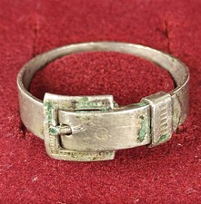 RARE 1915-1917 ROYAL BULGARIAN BELT SHAPED MILITARY RING 2nd BG ARMY (MACEDONIA) picture