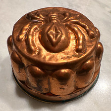 RARE Antique Copper Baking Mold Tarantula Spider  Decor Cooking Halloween picture