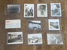 12: Lot of Ten Antique Motorcycle Related Images Vintage Snapshot Photos Nice picture