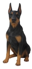 Hi-Line Gift Ltd Sitting Doberman Pinscher Dog Statue picture