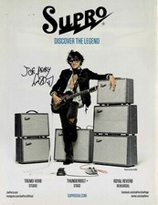 Joe Perry of Aerosmith - SUPRO AMPS - 2016 Print Advertisement picture