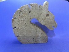 Travertine Small Horse Sculpture Italian Fratelli Mannelli, 1970s Round picture