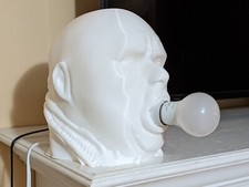 Uncle Fester Addams Familly Head Lamp 3D Printed, Halloween, decoration. picture