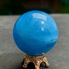 28G Natural Aquamarine Quartz Sphere Crystal Gems Ball Reiki Healing picture