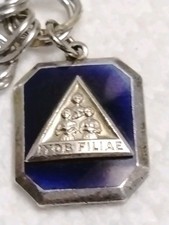 IYOB FILIAE Job's daughters international Masonic Sterling Silver Charm Bracelet picture