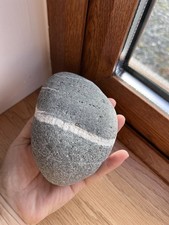 Handpicked Rare Masterpiece Irish Wishing Stone - Irish Coast 124mm - White/Grey picture
