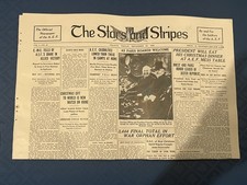 1918 Stars and Stripes WWI Historical Newspaper Incredible Condition picture