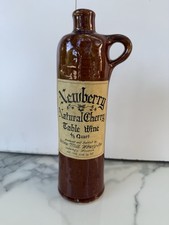Vintage Newberry Natural Cherry wine Cedarburg WI stoneware 11.5