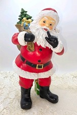 Santa Claus Christmas Resin Figurine.  New Without Box 26-83 picture