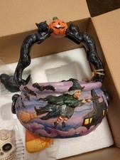 2022 Jim Shore Oh What A Frightful Night  Halloween Basket Mint In Box picture