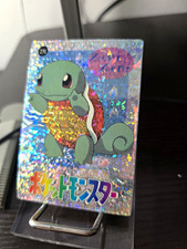 Bandai Pocket Monsters Pokémon JP Holo Squirtle/Mew Card Prism Sticker 231/229 picture