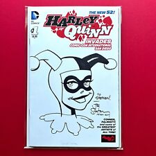 Joe Staton Original Sketch Harley Quinn Art Drawing on Blank SDCC Variant #1 picture