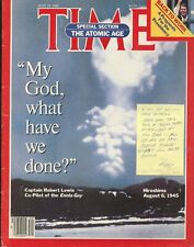 Paul Tibbets signed autograph Note stuck to TIME Magazine ENOLA Gay Pilot BAS picture