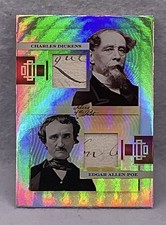 2026 Pieces Of The Past Historical Edgar Allen Poe/Charles Dickens Dual Relics picture