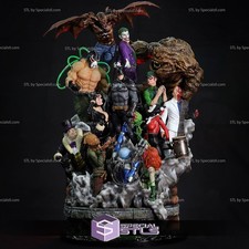 Batman his many enemies Sculpture Statue Model Kit Unpainted/Unassembled picture
