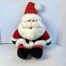 Vintage 1994 Santa Claus Plush Christmas Sitting Stuffed Doll Fordlet Int.  picture