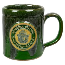 SMOKEY THE BEAR Limited Edition Coffee Mug (Deneen Pottery 2025) bones picture
