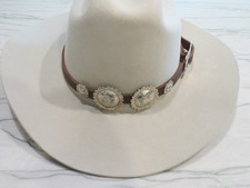 Sterling Silver VOGT Overlay 3 piece Centerpiece Concho & Overlay Buckle picture