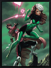 Sideshow Exclusive Uncanny X-Men Rogue & Gambit Giclée on Canvas Framed LTD 75 picture
