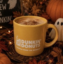Dunkin Donuts 2014 Mug Fall Harvest Pumpkin Spice Halloween Coffee Cup 14oz picture