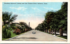 Vintage Postcard Tremont Street Galveston Texas picture