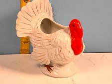 Vintage Thanksgiving Turkey Ceramic Figurine Table Setting Made Japan picture