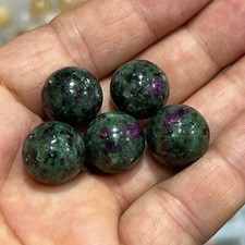 5pcs Natura Red Green gem Sphere crystal Ball Reiki Healing10-20mm Wholesale picture
