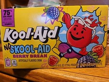 2 NEW KOOL-AID NO SKOOL-AID BERRY BREAR Flavor 20 Pouches Sealed 75% Less Sugar picture