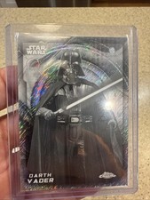 2026 Topps Chrome Star Wars Black and White Shimmer Refractor Darth Vader RotJ picture