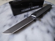 Falcon Assisted Open Tanto Pocket Knife Gray 440 Folder KS1315GY 8.20