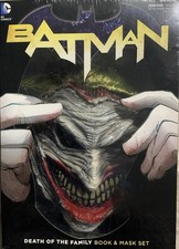 Batman: Death of the Family - Book & Joker Mask Set (2014) DC New 52 Sealed picture