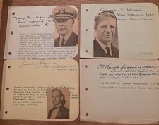 Deceased Admiral Autograph Collection -- Kempff, Gannon, Watson and Neal   WWII picture