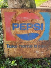 Vintage Pepsi Metal Sign