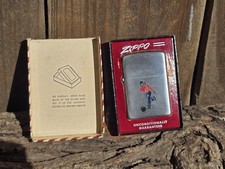 Vintage 1950’s Zippo Lighter Windproof Sports Series Bowling Rare W/ OG Box NOS picture