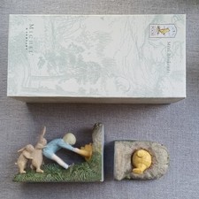 Vtg Classic Winnie the Pooh Mini Bookends Michel & Co Wedged Bear Disney NIB New picture