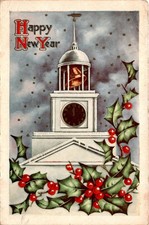 New Year, JA, Mr. and Mrs. Clarence Shaffer, Irvington, 38- Postcard picture