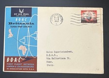 BOAC First Flight Cover London-Johannesburg 1957 with South Africa Stamp picture