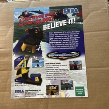 ORIGINAL 11- 8.5'' 2003 Waverunner Gp Sega arcade game AD FLYER picture