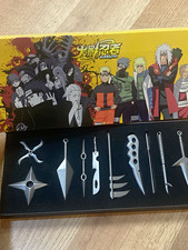 Naruto Metal Kunai & Shuriken Cosplay Accessory Set Silver/Black picture